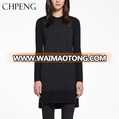 wholesale ladies long dress computer knitted sweater for women