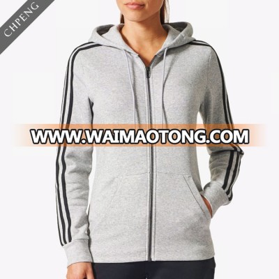 custom lightweight girls full-zip cotton sport hoodies with starter sportswear